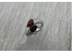 Diamond Garnet Ring
